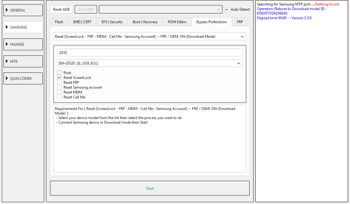 efuse value ok g532f